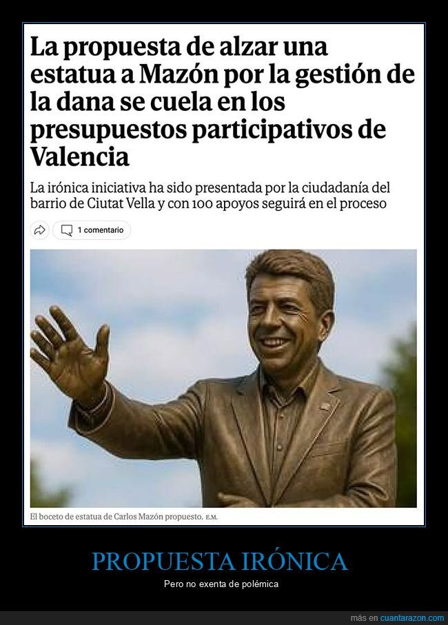 dana,estatua,mazón,políticos